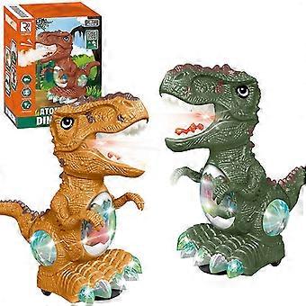 Walking Atomizing Dinosaur Toy with Light Sound and Smoke Effect
