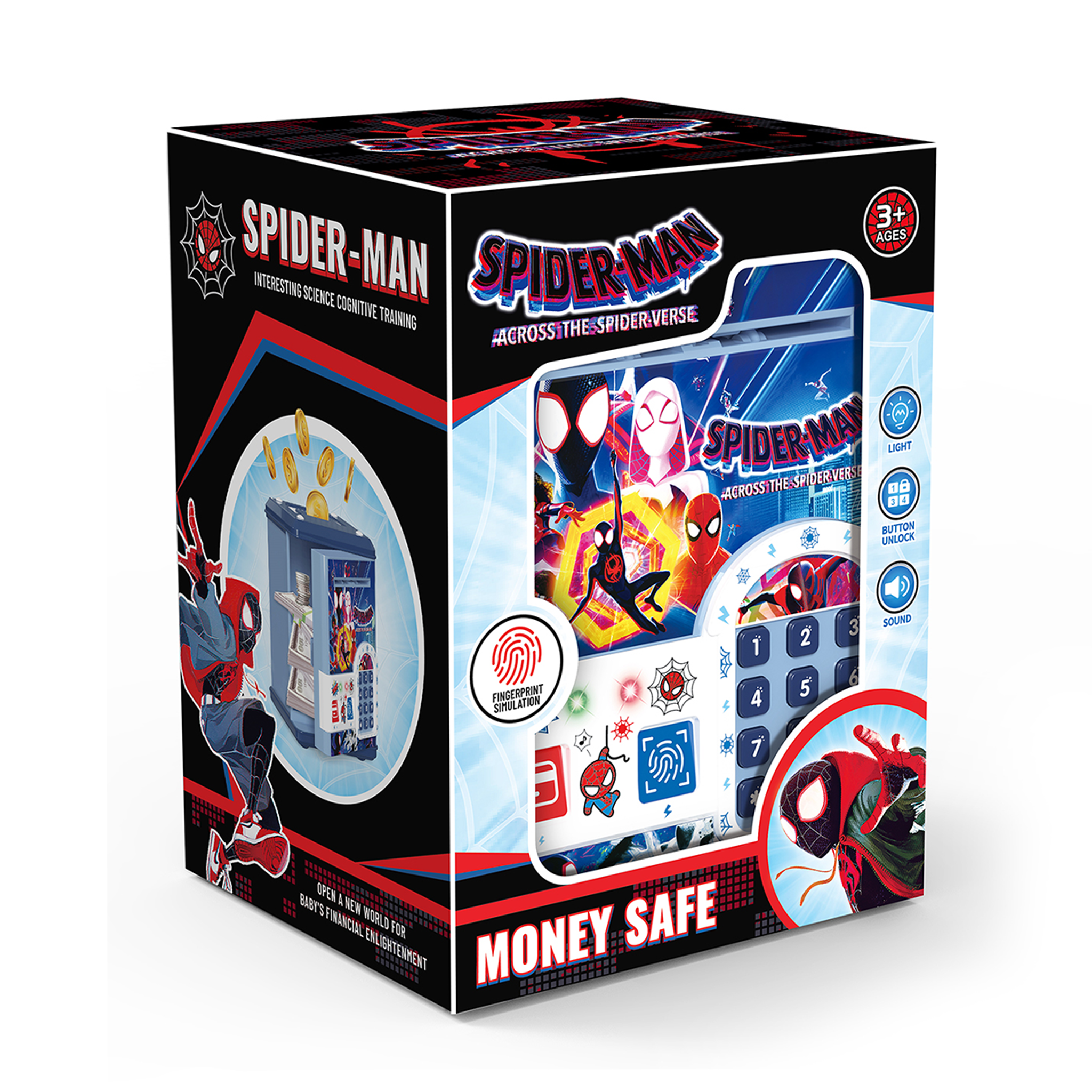 Spiderman Electronic Piggy Bank with Fingerprint Password