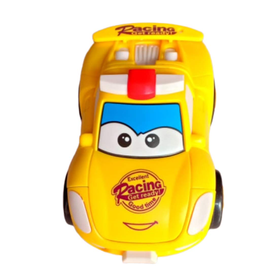 Smiley Racer Yellow Cartoon Toy Car