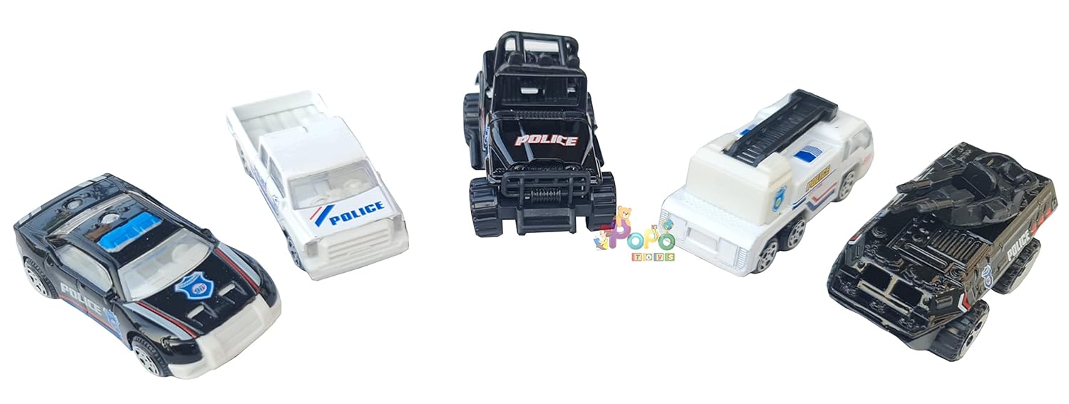 Police Car die cast set