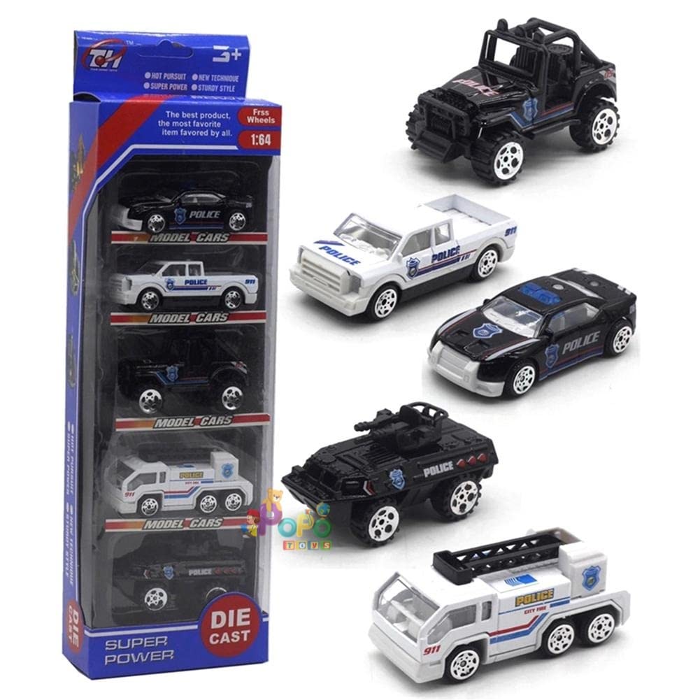 Police Car die cast set