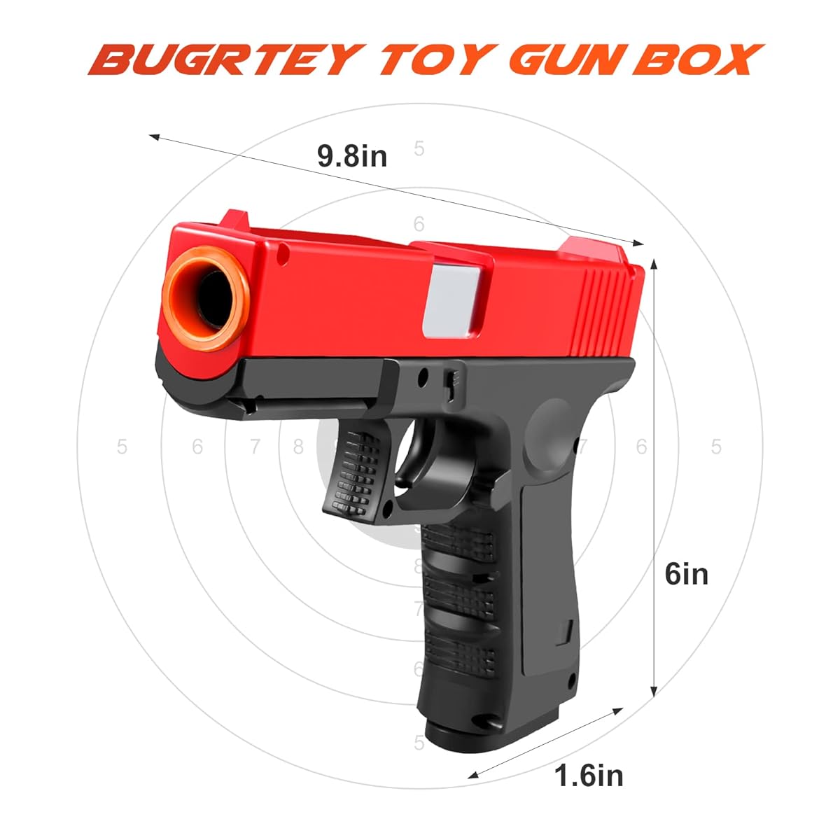 Soft Bullet Toy Gun with 20 Shell Cartridges for Kids