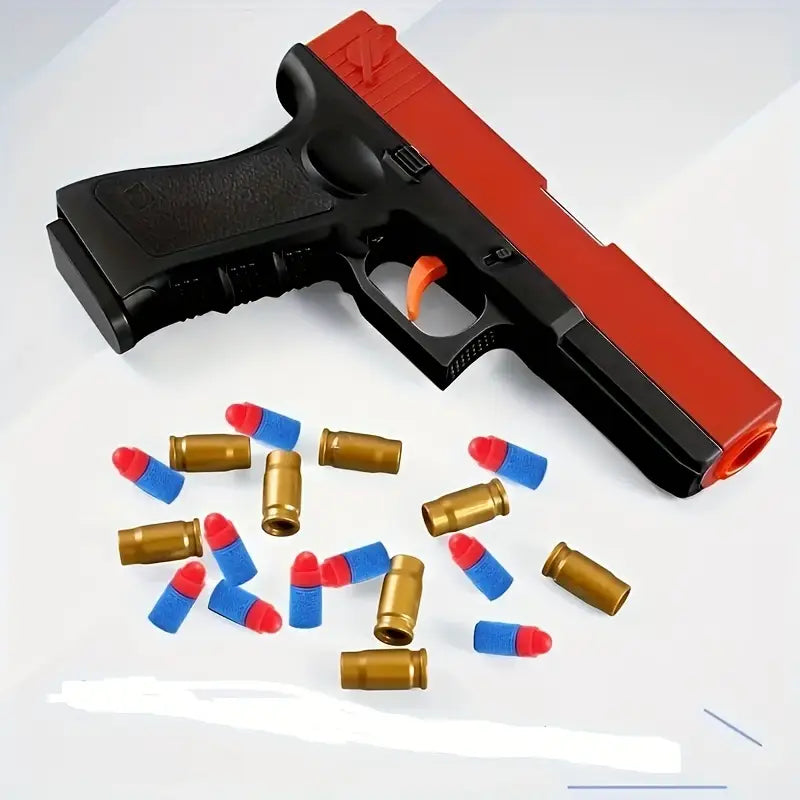 Soft Bullet Toy Gun with 20 Shell Cartridges for Kids