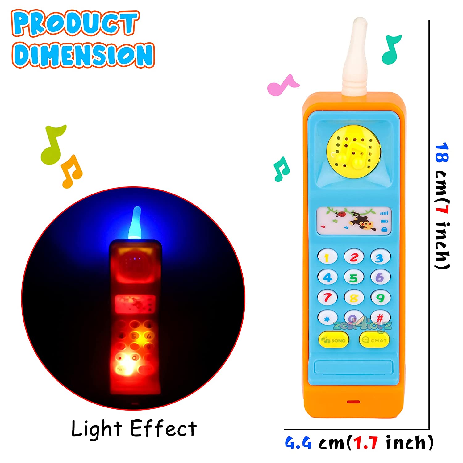 Musical Mobile Phone Toy Cellphone Telephone