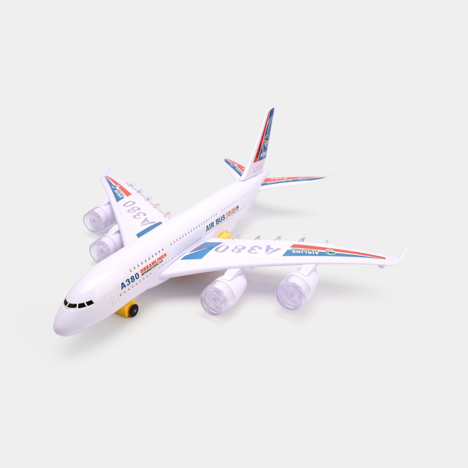 Airbus A380 Airplane With Electronic Flashing Lights & Music To