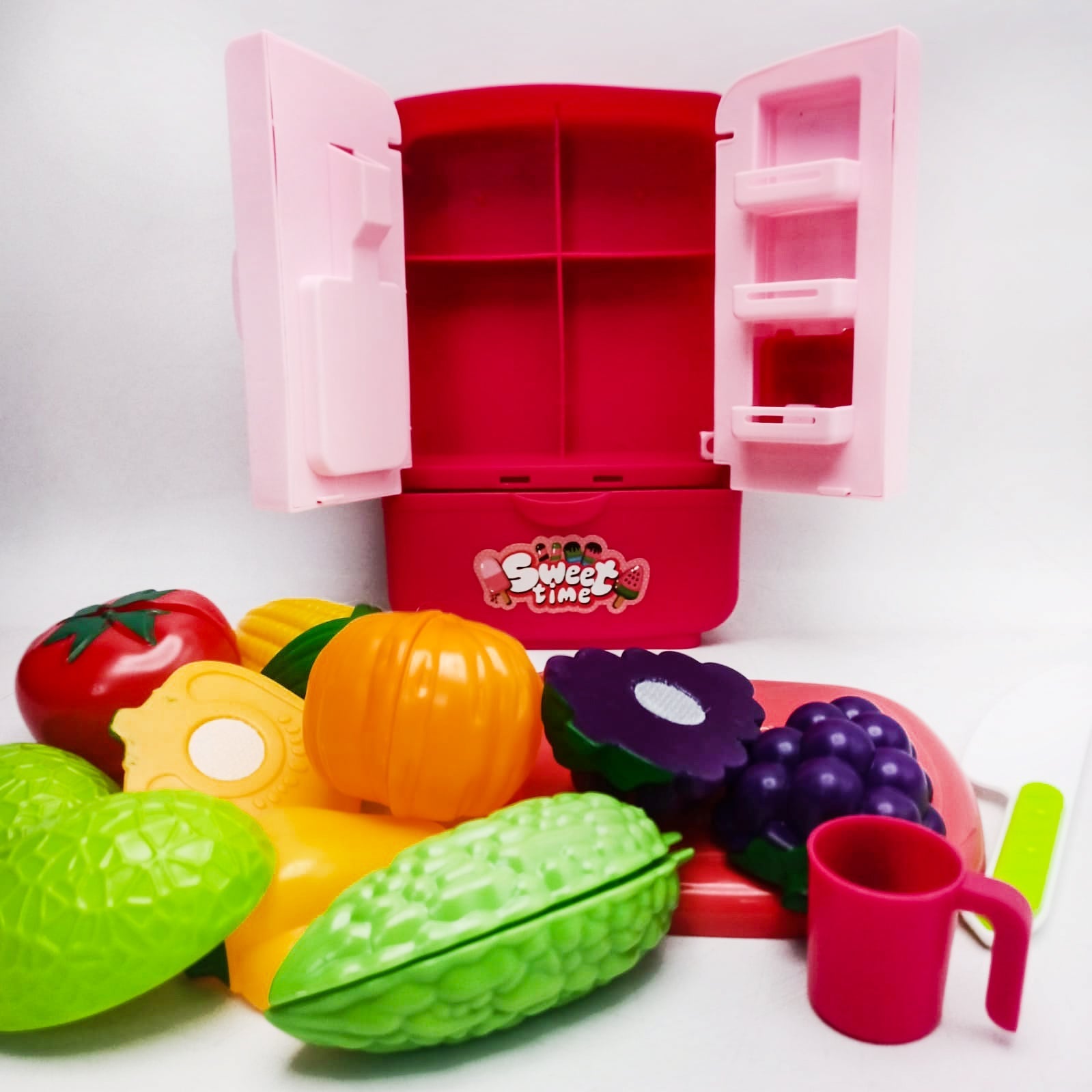 Sweet Time Kitchen Set with Frozen food & Fridge