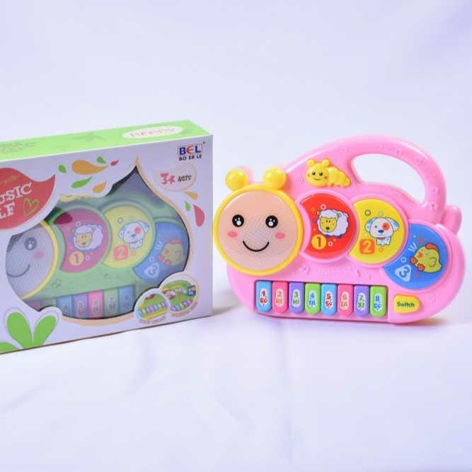 Caterpillar Music Toy Keyboard with Lights and Sounds for Kids