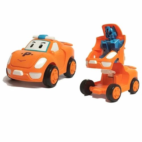 Smiley Racer Yellow Cartoon Toy Car